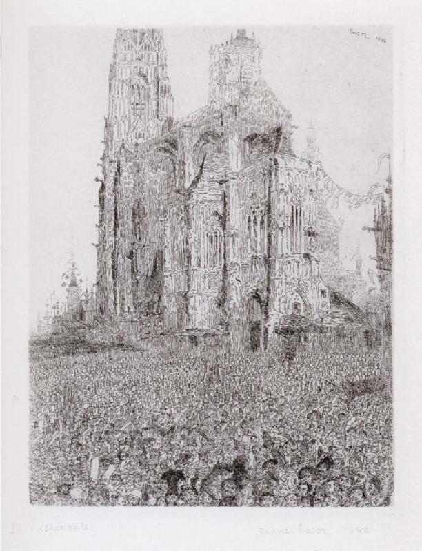James Ensor The Cathedral oil painting image